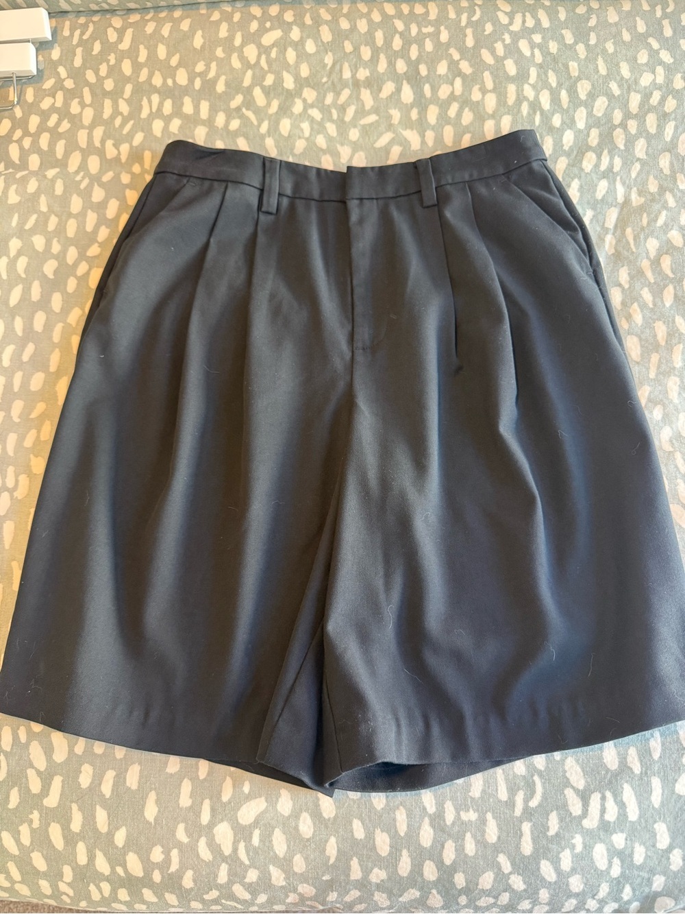 Reformation Black Baggy Long Shorts